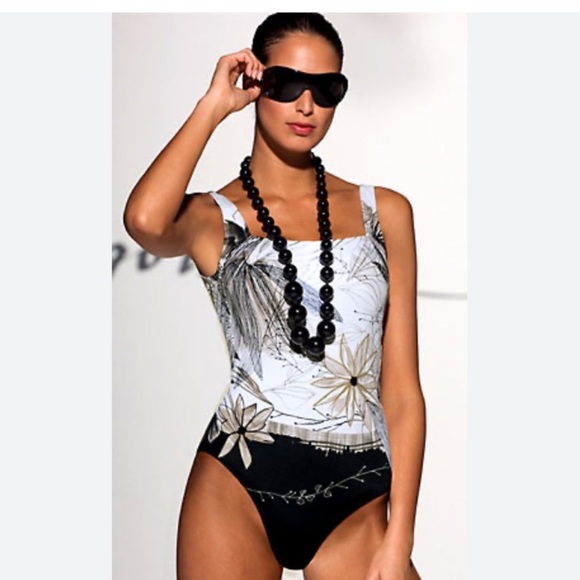 Profile by Gottex Vintage Beaded Swimsuit One Piece 14 - Picture 1 of 8